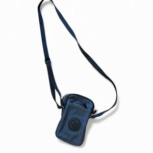 Kipling small Blue Crossbody Bag with two compartments,great for cellphones